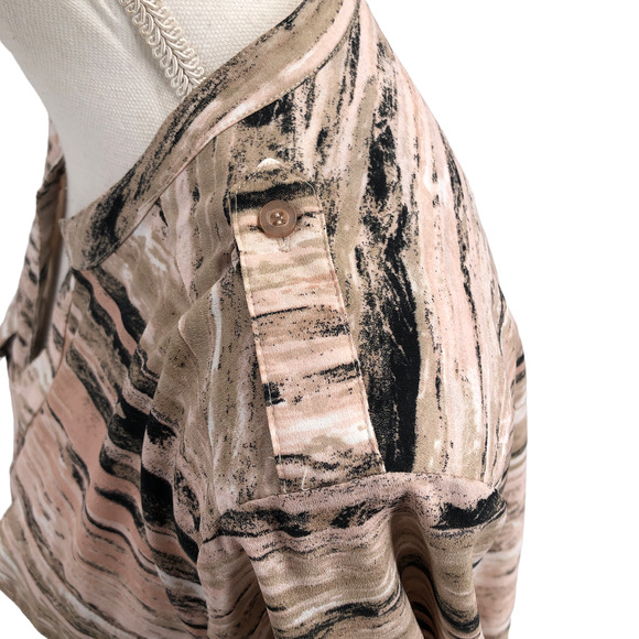 Calvin Klein Womens Size Medium Button-Up Roll Tab Sleeves Blouse Professional - Picture 6 of 9